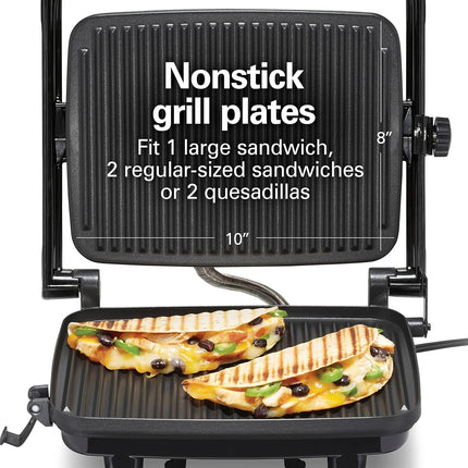 Sandwichera Hamilton Beach 25462Z Prensa para Panini  Cualquier Espesor de Sándwich