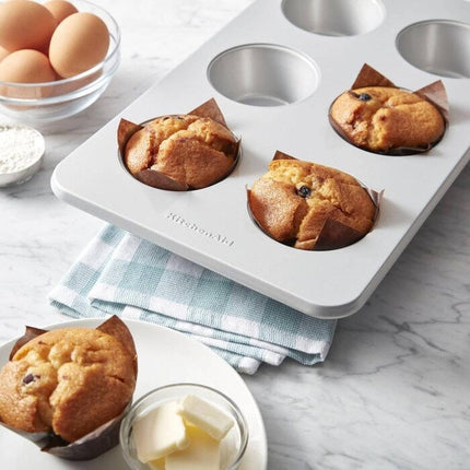 Molde Para Muffins KitchenAid 28107 6 Piezas Con Antiadherente Hechos de Acero