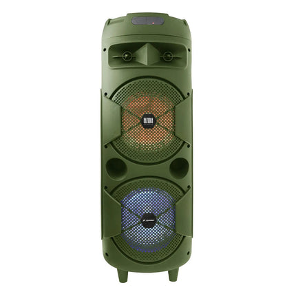 Paquete Bafle Fussion PBS-2X8004GR Acustic Bazooka + VENTILADOR Z FAN 3388 16" PEDESTAL INDUSTRIAL