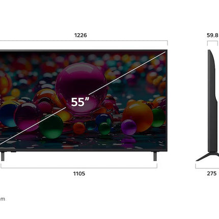 Pantalla LG 55UA751C0SA 55'' UHD AI UA75 4K SMART TV