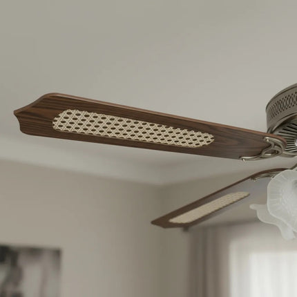 Ventilador De Techo Apolo A52AC5L4C A 52 Pulgadas 1.32 M 60 Hz Cobre Café