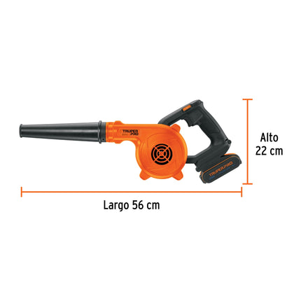 Sopladora para taller TRUPER PRO SOPI-20A 20V, 1 batería 2Ah