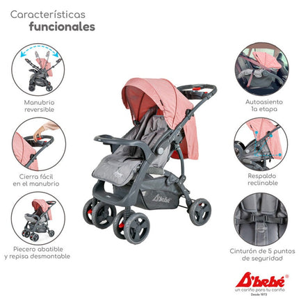 Carriola D´bebé Elite Rosa