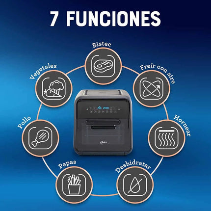 Súper freidora de aire Oster® CKSTAFOV3 4L Negra