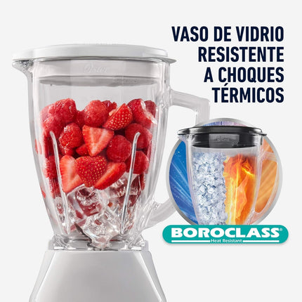 Licuadora Oster BLSTKAG-WRD Con Vaso De Vidrio Y Control De Perilla