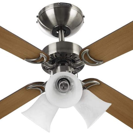 VENTILADOR MASTERFAN VDOPCLLA42  42" DE TECHO OPORTO C/LUZ LATON ANTIGUO