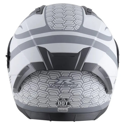 Casco Motociclista Track Sc Triade Gris/ Azul L