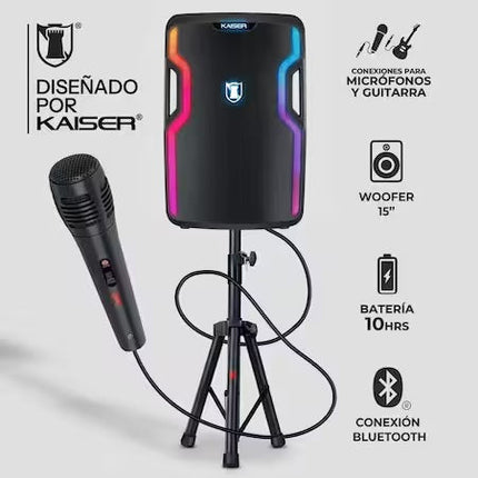 Bocina Kaiser ZXP-1703 15 Pulgadas 40w Negro