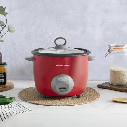 Duo Esencial Licuadora LAR LARLB-0003 1.5L 300w de vidrio  + Arrocera Hamilton Beach 37538N Rojo 5 Litros