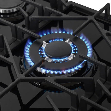 Parrilla Empotrable A Gas Supra SENZA 76 De Cristal 5 Quemadores 76CM