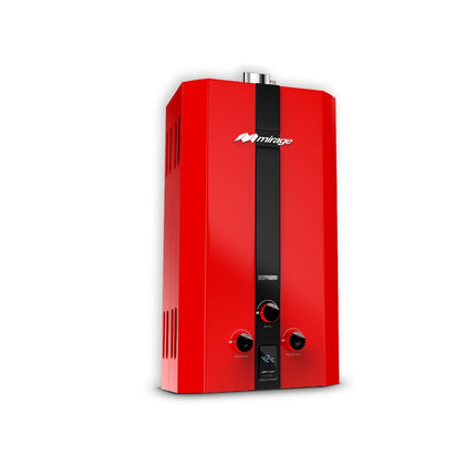 Calentador de Agua Mirage MBF10BC Flux 1.5 servicios Gas Natural Rojo