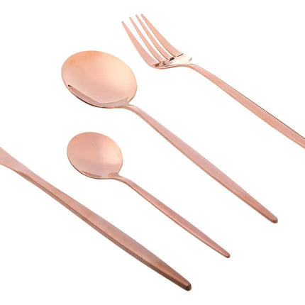 Juego De Cubiertos Vasconia ESENCIAL 16R Esencial Rose Gold 16pzas