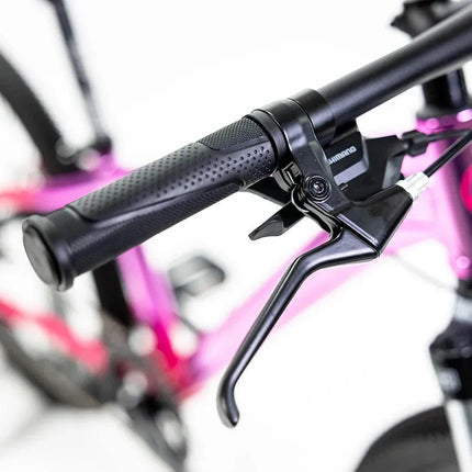Bicicleta Alubike 24 Sierra 8 Velocidades De Aluminio Gris Rosa Unitalla