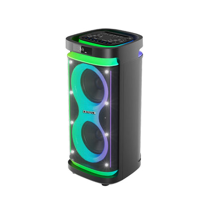 Bocina AIWA AWPOH5D  8” 800 W Negra Radio FM, Luces LED