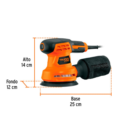 Lijadora roto orbital TRUPER PRO LIRO-5A2  5"260W