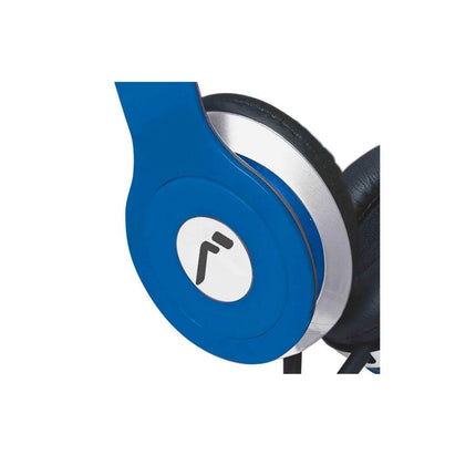 Audífonos Diadema Mitzu Mh-5026bl color Azul Plegables Aislantes