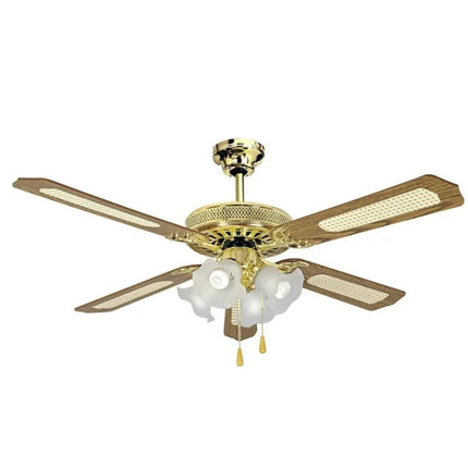 Ventilador de Techo Apolo A52AC5L4C D 52" Dorado