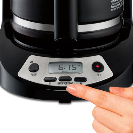 Cafetera Programable 12 Tazas Hamilton Beach 46299J  3 opciones de preparación