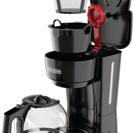 Cafetera Black&Decker CM0916B 12 Tz Base Caliente Jarra Antigoteo Negro
