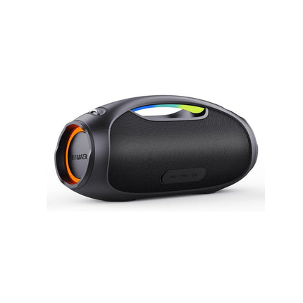 Bocina Aiwa Boombox AWS244BT Portátil con Bluetooth Waterproof Negra 110v/230v.