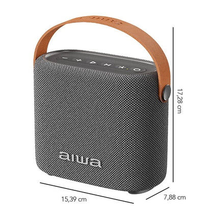 Mini Bocina AIWA AWS70BTG Portátil Bluetooth Gris