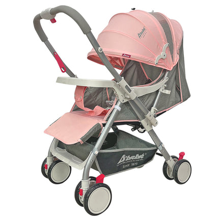 Carriola D Bebe mango reversible Baby BM rosa