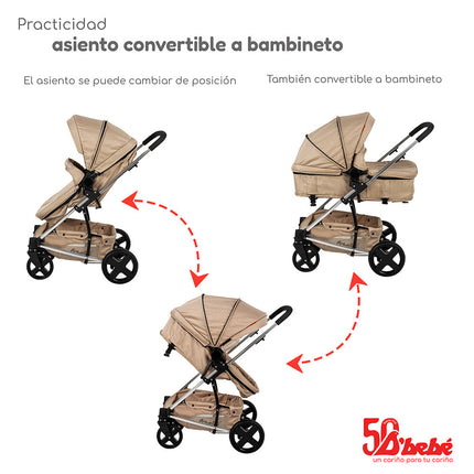 Carriola Travel System Eclipse Beige
