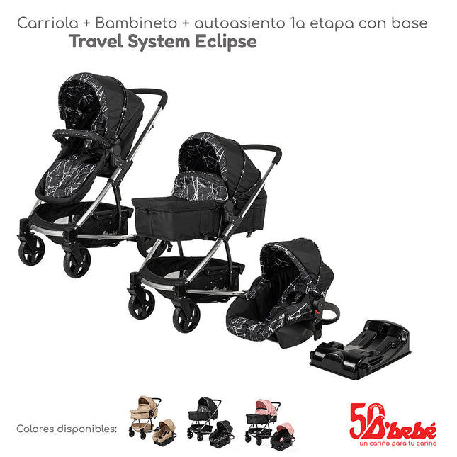 Carriola Travel System Eclipse Negro