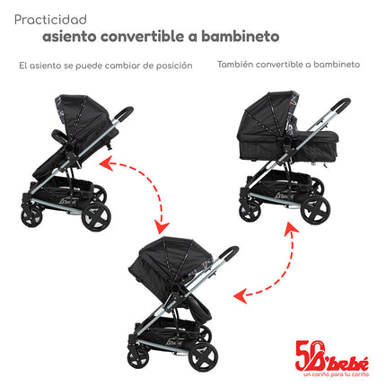 Carriola Travel System Eclipse Negro
