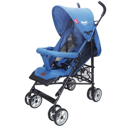 Carriola D Bebe de Bastón Para Bebé Aerostar Reclinable Azul