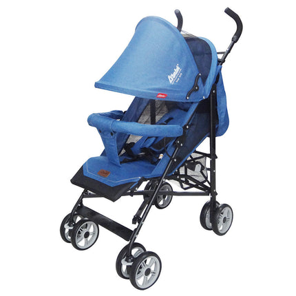 Carriola D Bebe de Bastón Para Bebé Aerostar Reclinable Azul