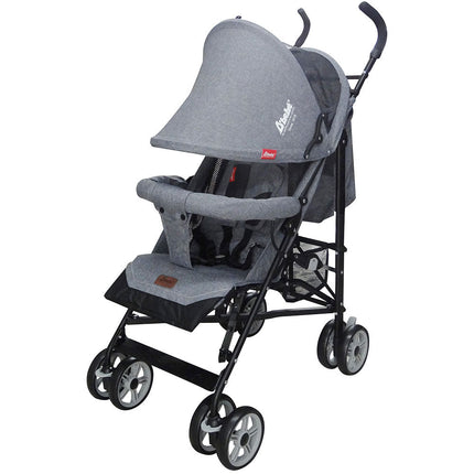 Carriola D Bebe de Bastón Para Bebé Aerostar Reclinable Gris