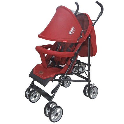 Carriola D Bebe de Bastón Para Bebé Aerostar Reclinable Rojo