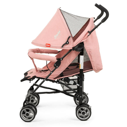 Carriola D Bebe de Bastón Para Bebé Aerostar Reclinable Rosa