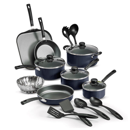 DUO Jgo de cubiertos Tramontina 66905/094 Havaí 24 piezas acero inox + Batería Primaware 18pz Azul 80119546