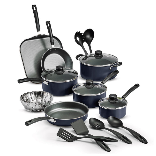 DUO Jgo de cubiertos Tramontina 66905/094 Havaí 24 piezas acero inox + Batería Primaware 18pz Azul 80119546