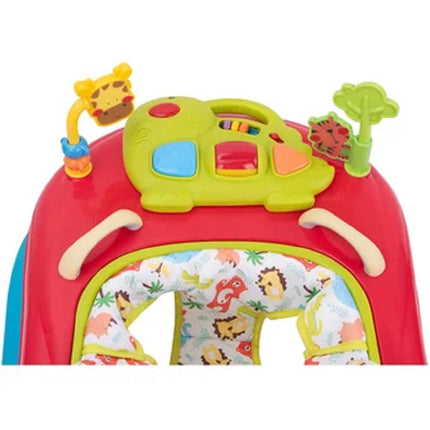 Andadera D´Bebe Andadera y Caminadora Jungle 2 en 1 roja