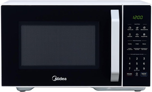 Horno de Microondas Midea MMDX11S2BW 1.1 Pies Cúbicos 31L Talent Negro y Blanco