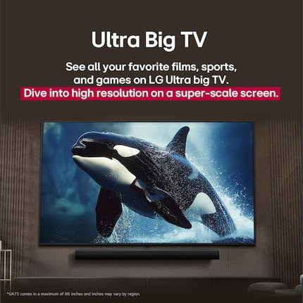 Pantalla LG 55UA751C0SA 55'' UHD AI UA75 4K SMART TV