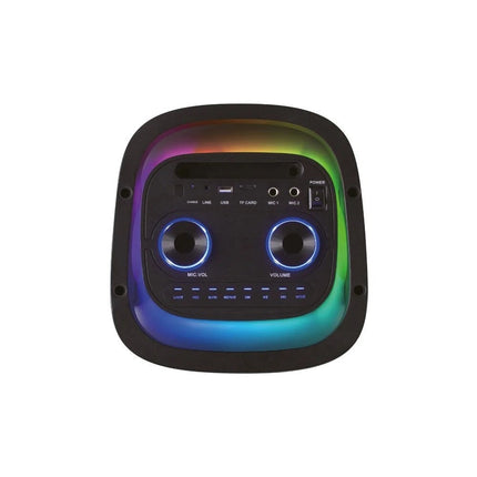 Bocina Portatil Hyundai HYSPBT22 150 W Bluetooth Retroiluminada Negra