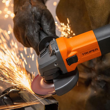 Esmeriladora Truper ESMA-4-1/2A9 angular 4-1/2" 800 W profesional