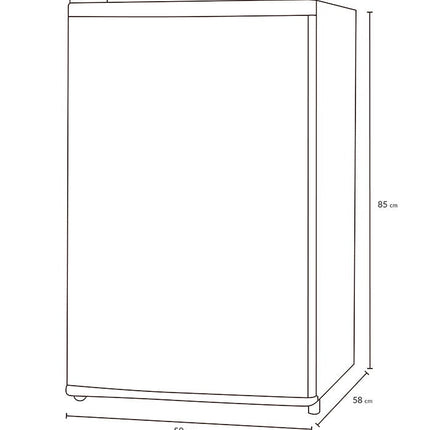 Frigobar Winia WR1 4000HMMX 4 pies cúbicos Plata