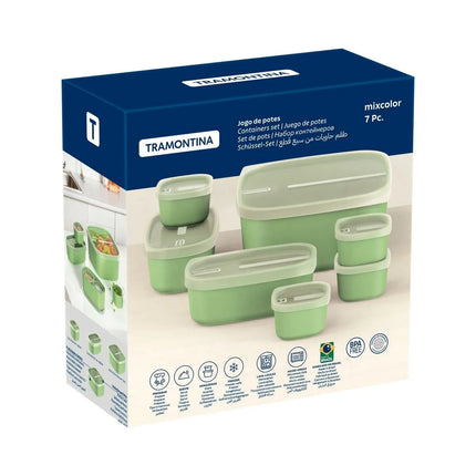 Juego de Toper Tramontina MixColor 25499209 Verde Salvia 7 Piezas