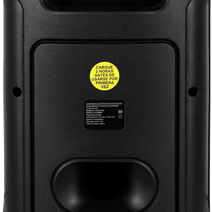 Bafle Recargable Kaiser MSA-0108 BB 8"Luz Reactiva Bluetooth FM Micro SD Auxiliar Bass 10W RMS