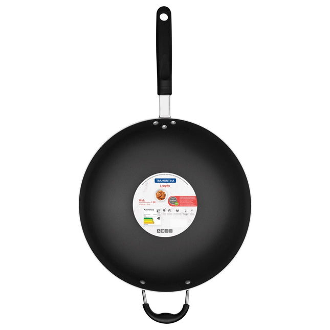 Wok Tramontina 20252036 Loreto en Aluminio  36 cm 6 L