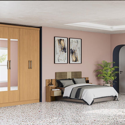 ROPERO KAPPESBERG H563 NO ROP DE 205X170X55 CM COLOR NOGAL