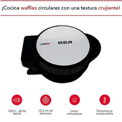 Mini Waflera RCA RC-88 Negro 700 W