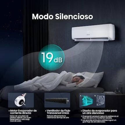 Aire Acondicionado Minisplit Hisense ACR121KG 1 Tonelada 12000 BTU 110 V Solo Frío
