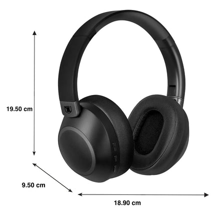 Audífonos Kaiser KHF-6504BK Con Anc 38hrs Hi Quality Sound Negro