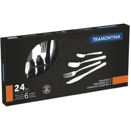 Juego de Cubiertos Tramontina 23799071 Búzios Acero Inoxidable 24 pZ